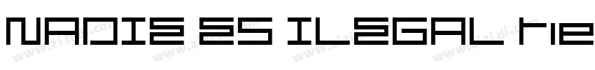 NADIE ES ILEGAL tier字体转换